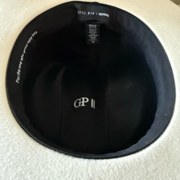 GIGI PIP Cream Western Hat with Brown & black Accents - Picture 8 of 10